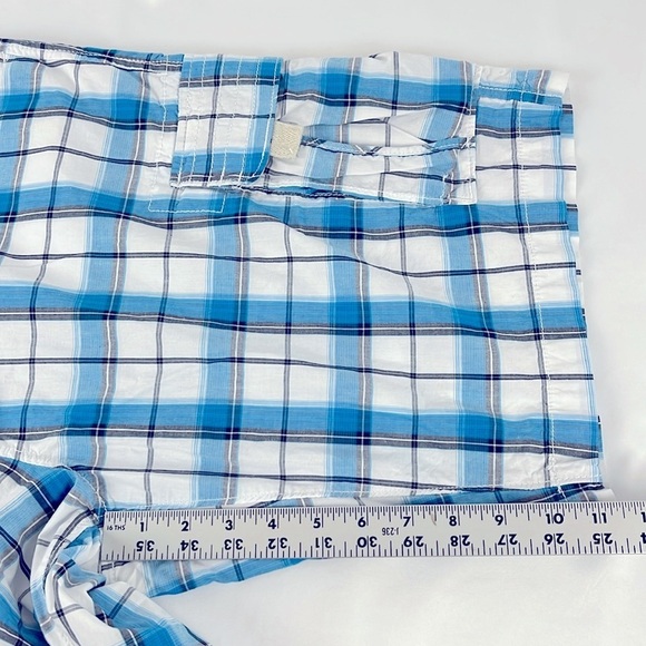 Urban Pipeline Men’s Lightweight Cargo Shorts Blue White and Black Size 38 - Picture 7 of 9